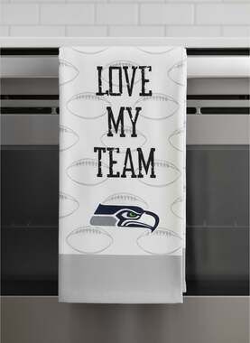 NFL Seattle Seahawks Love My Team 2-Pack Kitchen Towel Set 18" x 28"